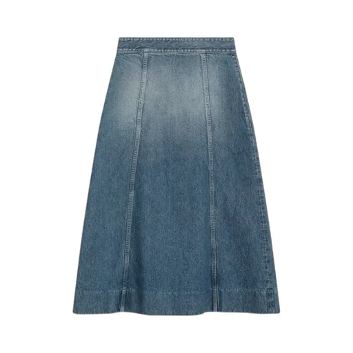 Cotton Midi Skirt