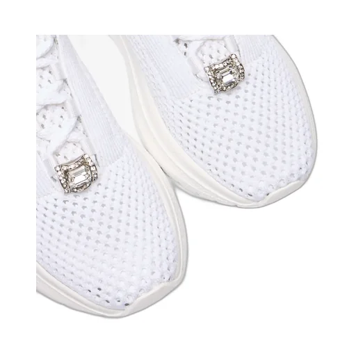 Casadei Mia Knitted Lace-Up Sneakers