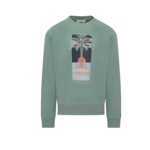 Lanvin Graphic Printed Crewneck Sweatshirt