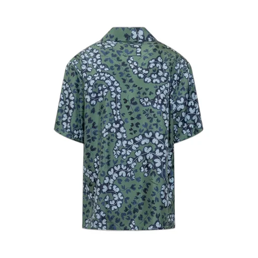 Lanvin Leaf Printed Short-Sleeved Shirt