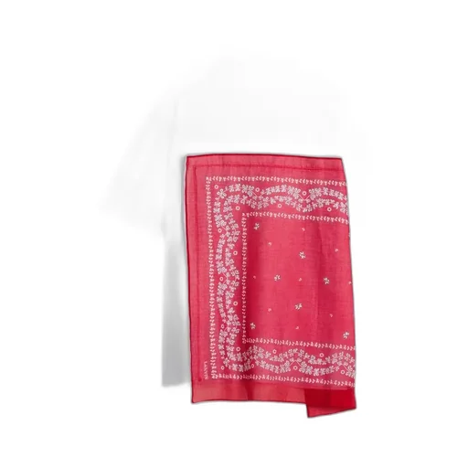 Lanvin Bandana-Panel Asymmetric T-Shirt