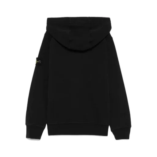 Stone Island Junior Logo-Patch Zipped Hoodie