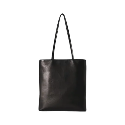Leather Flat Shoulder Bag
