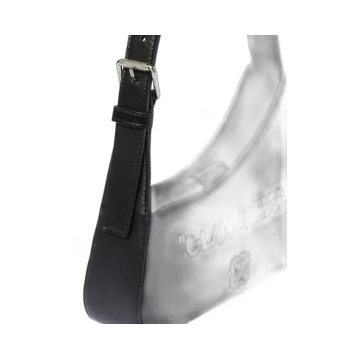 Off-White Jitney Quote Logo Plaque Shoulder Bag