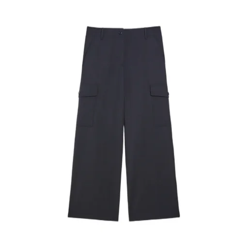 Wool-Blend Cargo Trousers