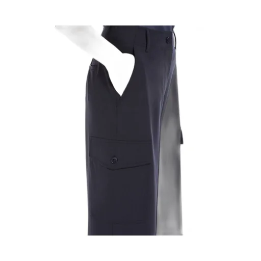 Wool-Blend Cargo Trousers
