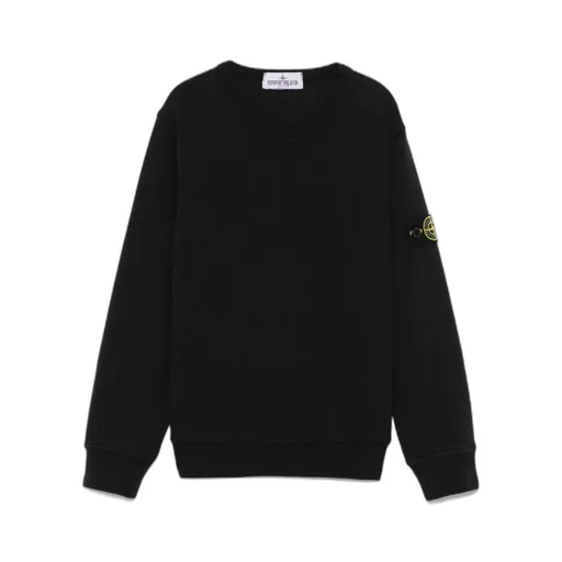 Stone Island Junior Logo-Patch Crewneck Sweatshirt