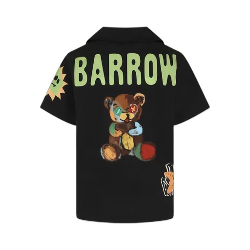 Barrow Kids Patch Detailed Poplin Shirt