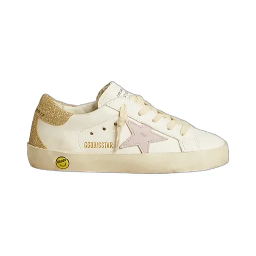 Golden Goose Kids Super Star Glittered Lace-Up Sneakers