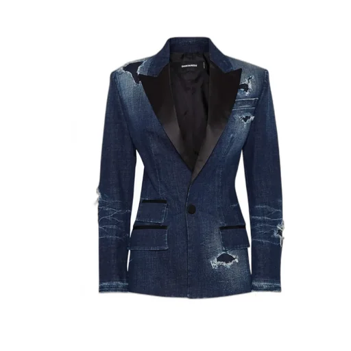 Dsquared2 Distressed Denim Blazer