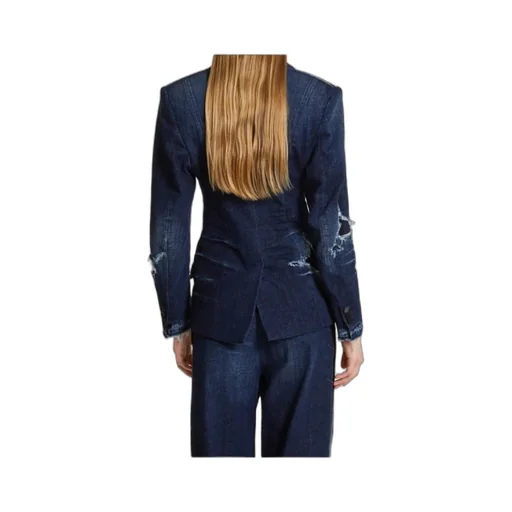 Dsquared2 Distressed Denim Blazer
