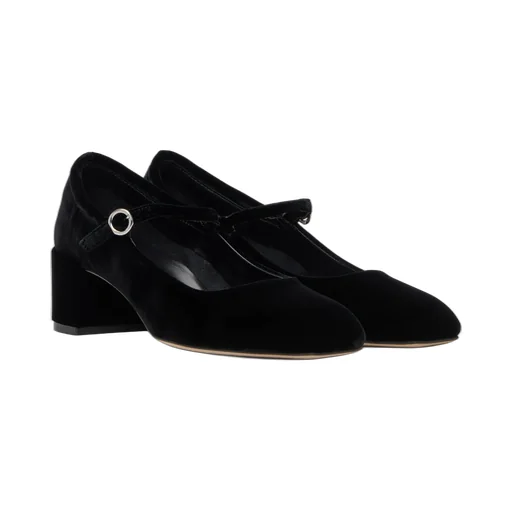 Aline Velvet Mary Jane Pumps