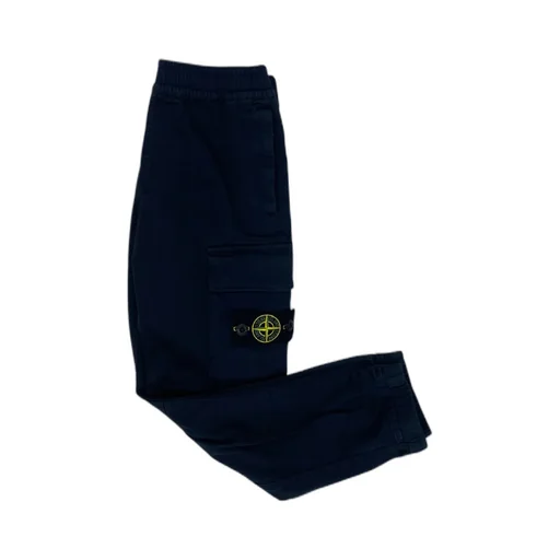 Stone Island Junior Compass Patch Tapered Trousers
