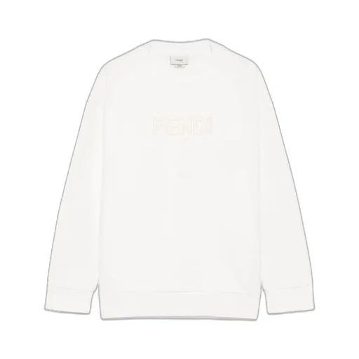Fendi Kids Logo Embroidered Sweatshirt