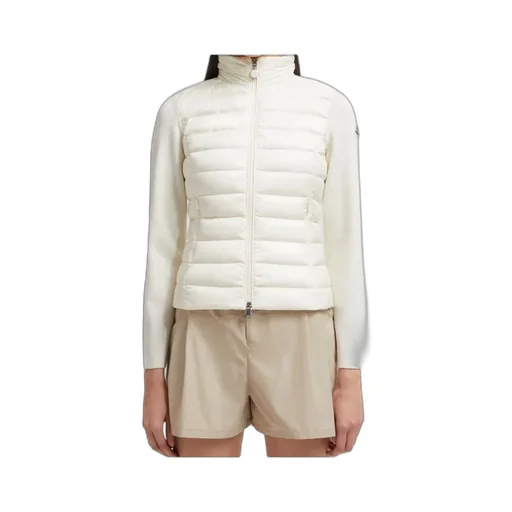 Moncler Logo Patch Padded Zip-Up Cardigan
