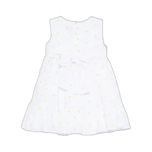 Il Gufo Floral-Embroidered Sleeveless Dress