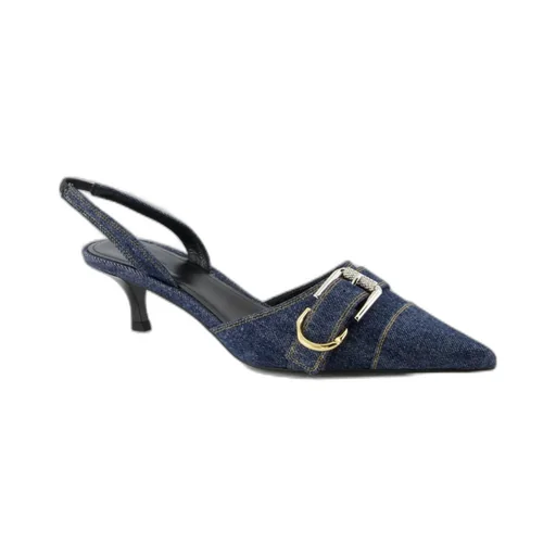 Givenchy Voyou Slingback Denim Pumps