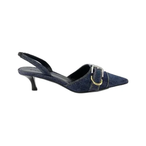 Givenchy Voyou Slingback Denim Pumps