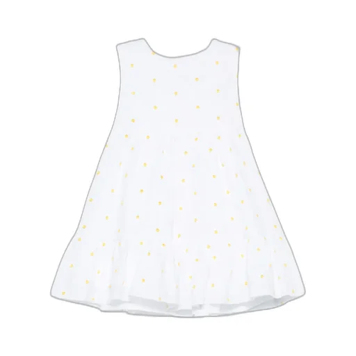 Il Gufo Floral-Embroidered Sleeveless Dress