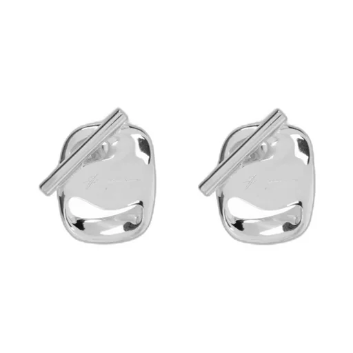 Earrings Engraved With Logos