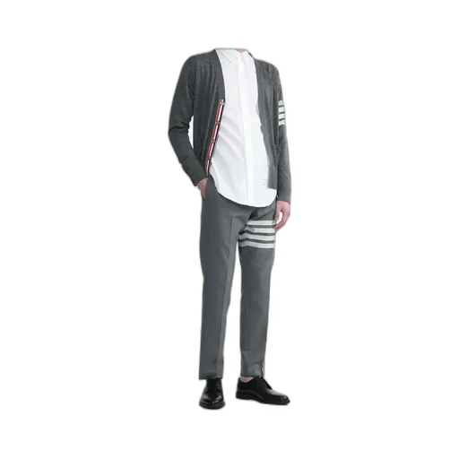 V-Neck Long-Sleeved Cardigan