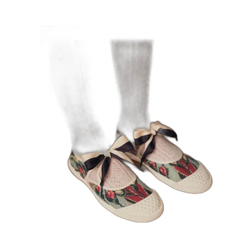 Valentino Bay By Bay Round Toe Ballerina Sneakers