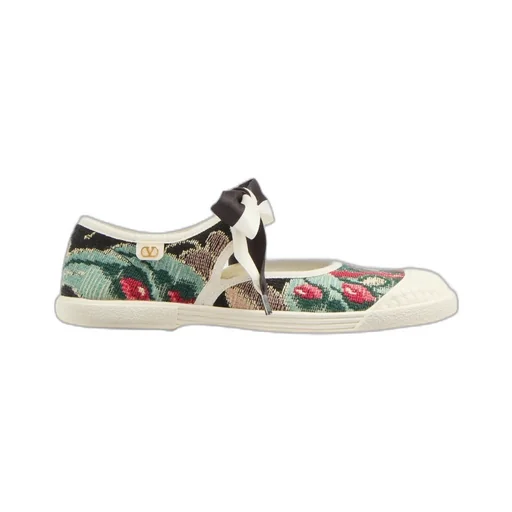 Valentino Bay By Bay Round Toe Ballerina Sneakers