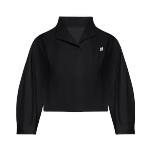 Givenchy Logo Plaque Collared Sweater