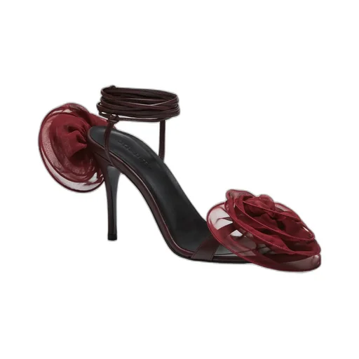 Magda Butrym Wrap Around Double Flower Sandals