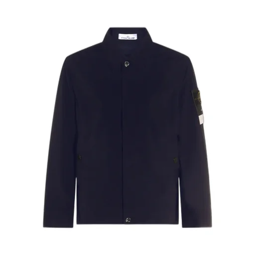 Stone Island Collared Logo Patch Jacket