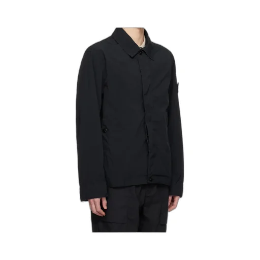 Stone Island Collared Logo Patch Jacket