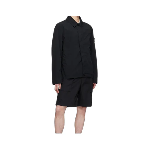 Stone Island Collared Logo Patch Jacket