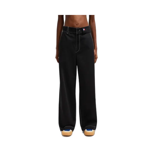 Moncler X Palm Angels Logo Patch Wide-Leg Jeans