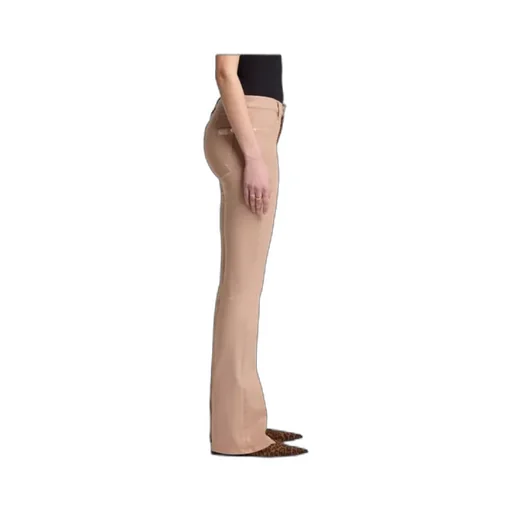 Bootcut Coated Stretch Cafe Crema