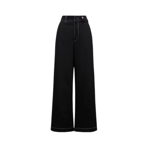 Moncler X Palm Angels Logo Patch Wide-Leg Jeans