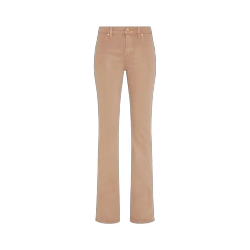 Bootcut Coated Stretch Cafe Crema