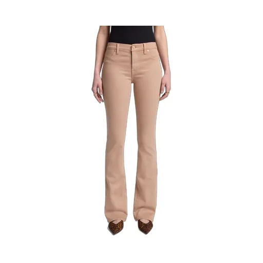 Bootcut Coated Stretch Cafe Crema