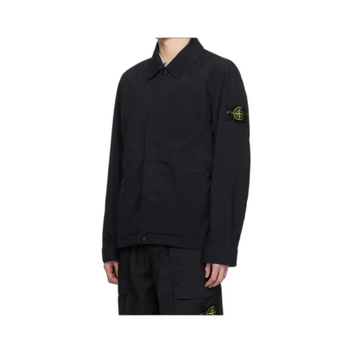 Stone Island Collared Logo Patch Jacket