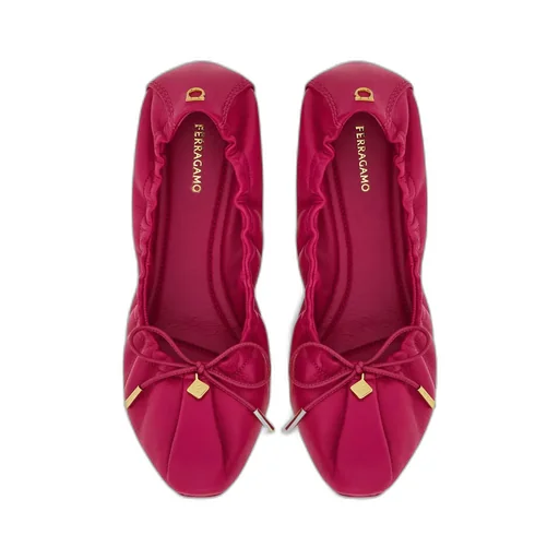 Ferragamo Bow Detail Ballet Flats