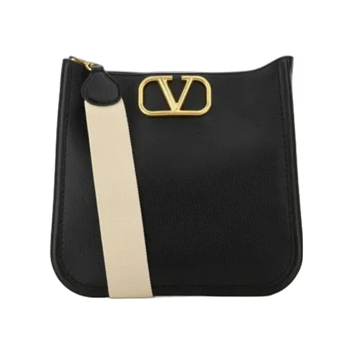 Valentino Alltime Logo Plaque Shoulder Bag