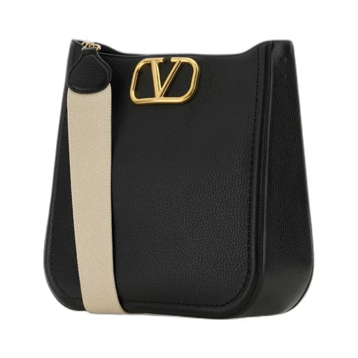 Valentino Alltime Logo Plaque Shoulder Bag