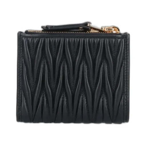 Miu Miu Logo Plaque Zipped Wallet