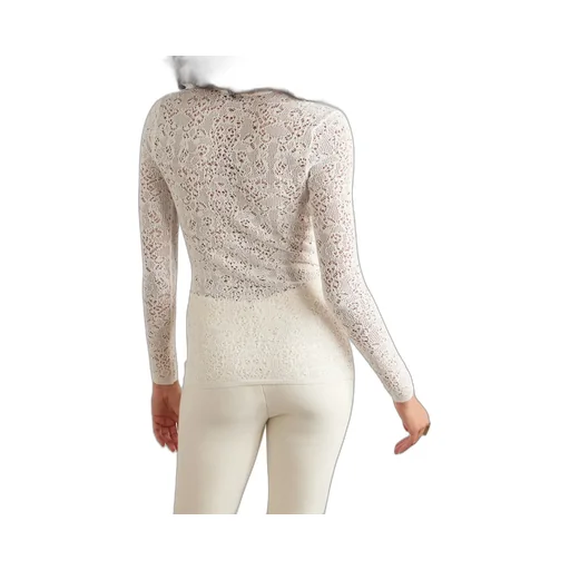 Lace Crew-Neck Sweater
