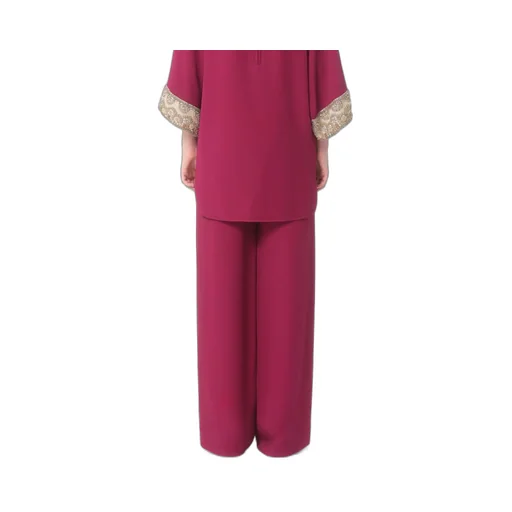 Valentino High Waist Straight Leg Trousers