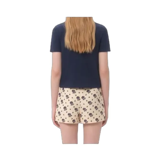 Valentino Embroidered Collar Top