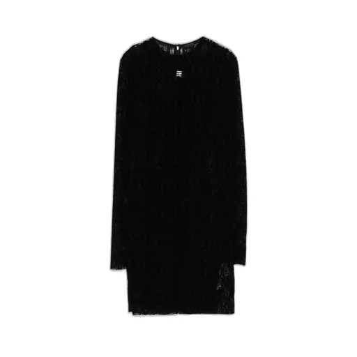 Givenchy 4G Detailed Python Print Tulle Mini Dress