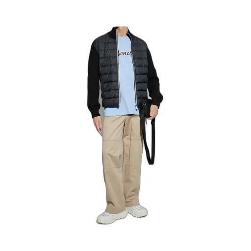 Moncler Zip-Up Down Cardigan