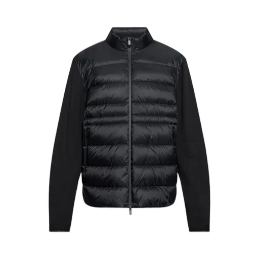 Moncler Logo Patch Down Cardigan