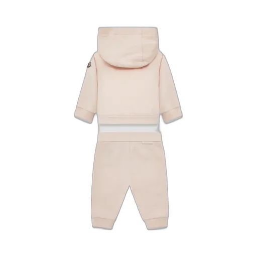 Moncler Enfant Embroidered Logo Cotton Tracksuit Set