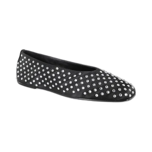 Magda Butrym Embellished Satin Ballet Flats